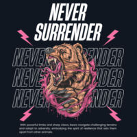 Never Surrender - Back Design